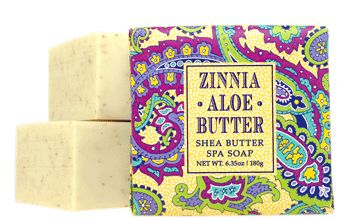 CUBE ZINNIA ALOE BUTTER SOAP