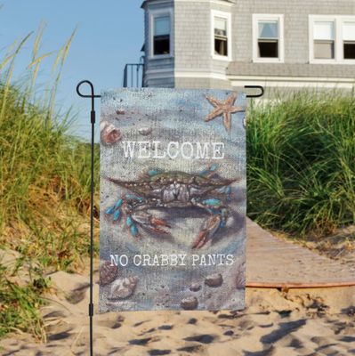 GARDEN FLAG BLUE CRAB