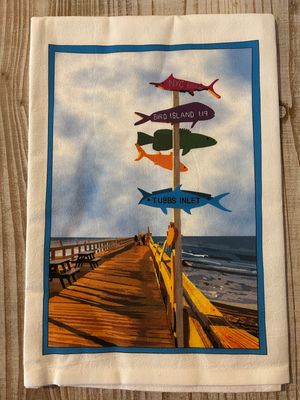 DISH TOWEL (FISH DIRECTIONAL SIGN)