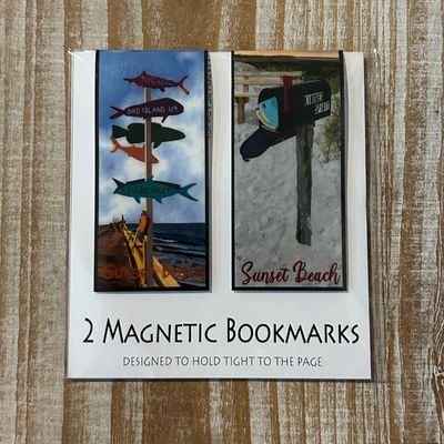 MAGNETIC BOOKMARK 2-PACK FISH DIRECTIONAL SIGN &amp; KINDRED SPIRIT