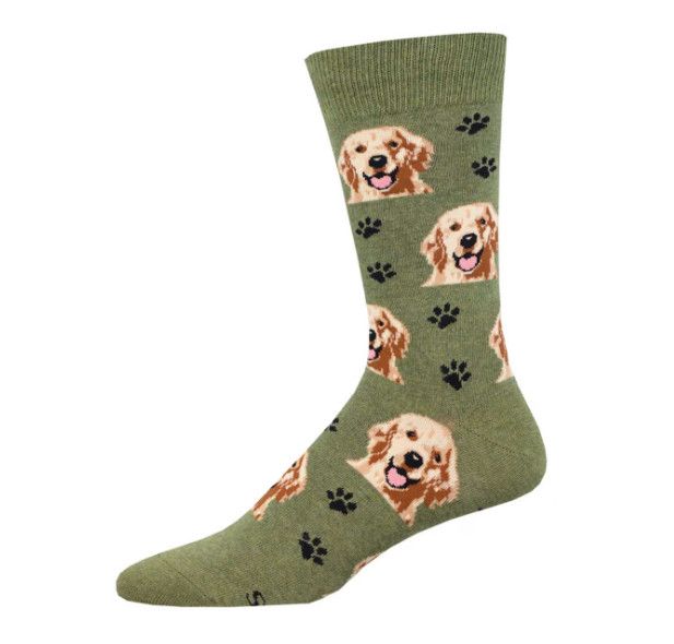 WHO&#39;S A GOOD BOY? MENS SOCK GREEN HTH