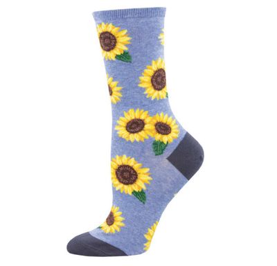 MORE BLOOMING SOCKS BLUE HTH WOMENS SOCK