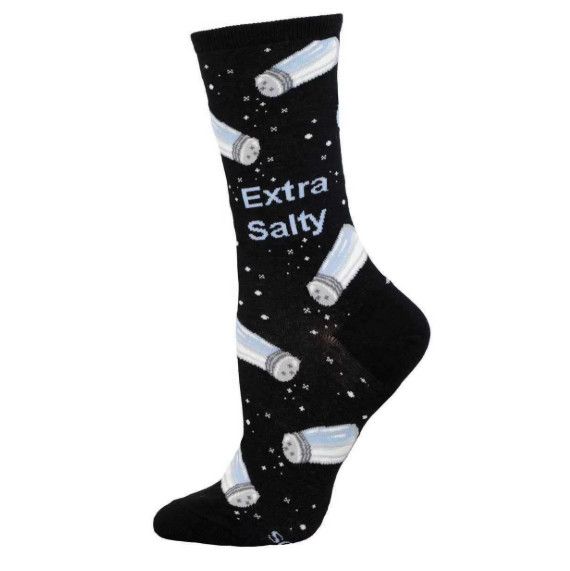 EXTRA SALTY BLACK WOMENS SOCK