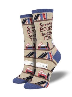 TIME 4 GOOD BOOK WOMENS SOCKS HEMP HEATHER