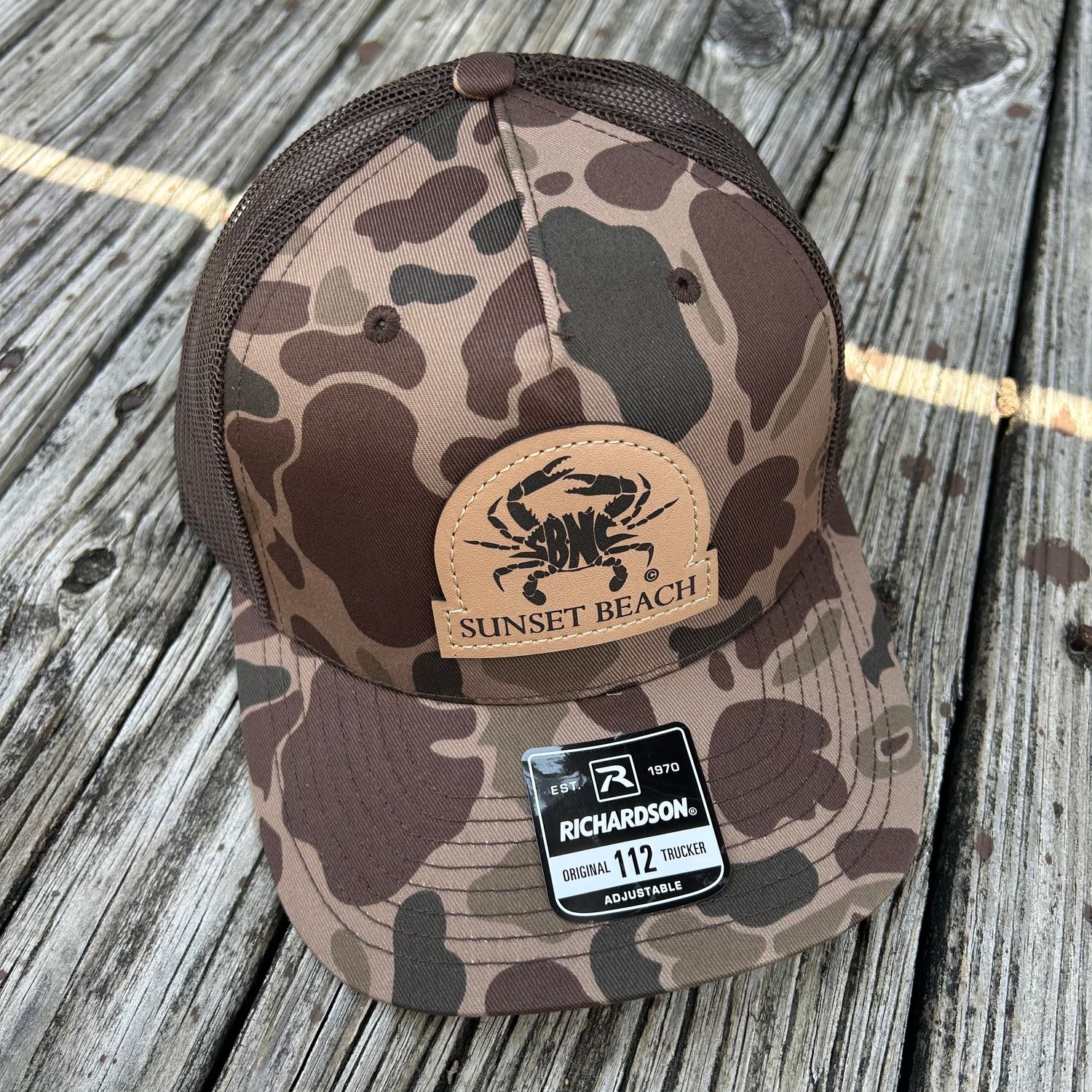 SBNC CRAB DOME PATCH CAP BARK DUCK CAMO 112PFP