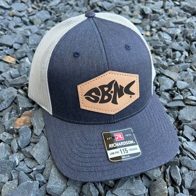 SBNC FISH HEX PATCH CAP HTHNAVY/LTGRAY 115