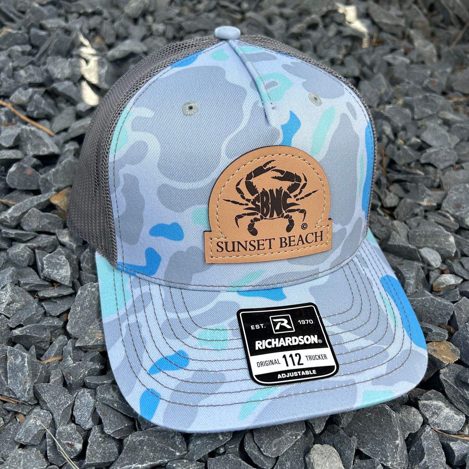 SBNC CRAB DOME PATCH CAP SALTWATER DUCK CAMO 112PFP