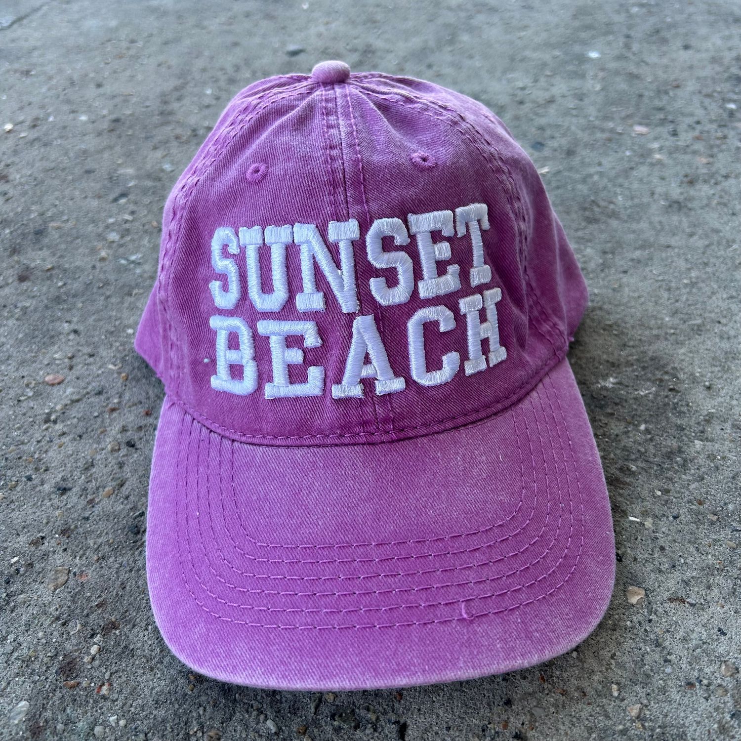 SUNSET BEACH PUFF EMB CAP (LILAC)