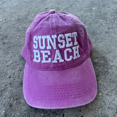 SUNSET BEACH PUFF EMB CAP (LILAC)