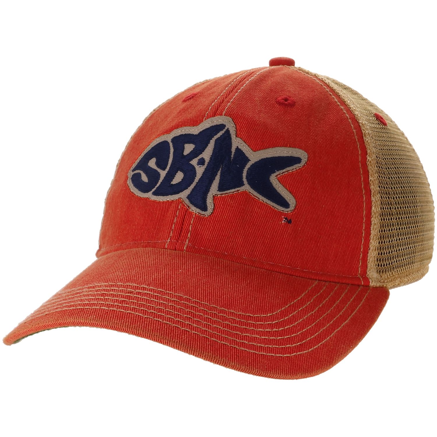 SBNC FISH OFA TRUCKER CAP (SCARLET)