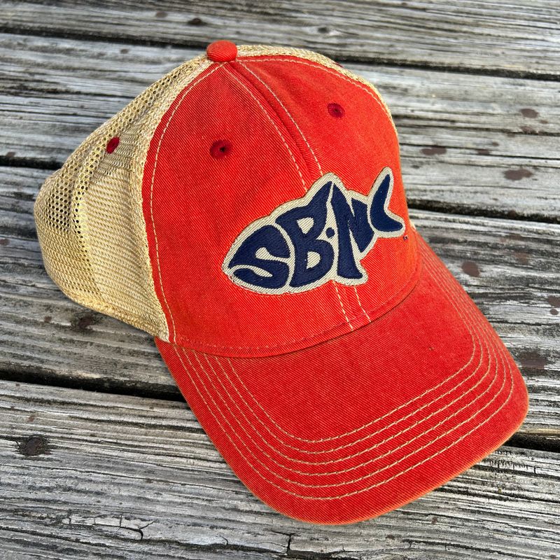 SBNC FISH OFA TRUCKER CAP (SCARLET)