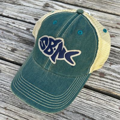 SBNC FISH OFA TRUCKER CAP (MARINE BLUE)
