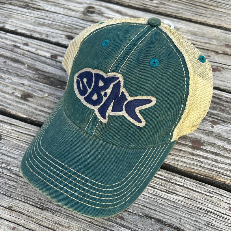 SBNC FISH OFA TRUCKER CAP (MARINE BLUE)