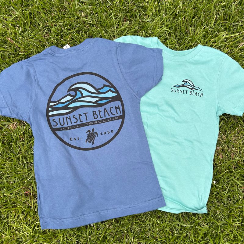 CRUMPLE WAVE TURTLE YOUTH TEE