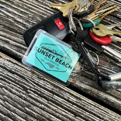 OLD BRIDGE DIAMOND KEYRING