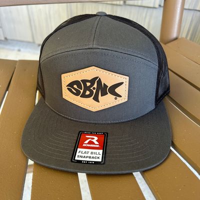 SBNC FISH HEX PATCH 7-PANEL CAP CHAR/BLK 168