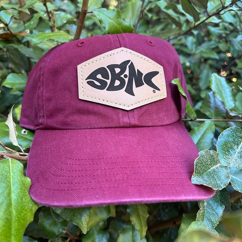 SBNC FISH HEX PATCH CHINO CAP (YOUTH) CARDINAL R320