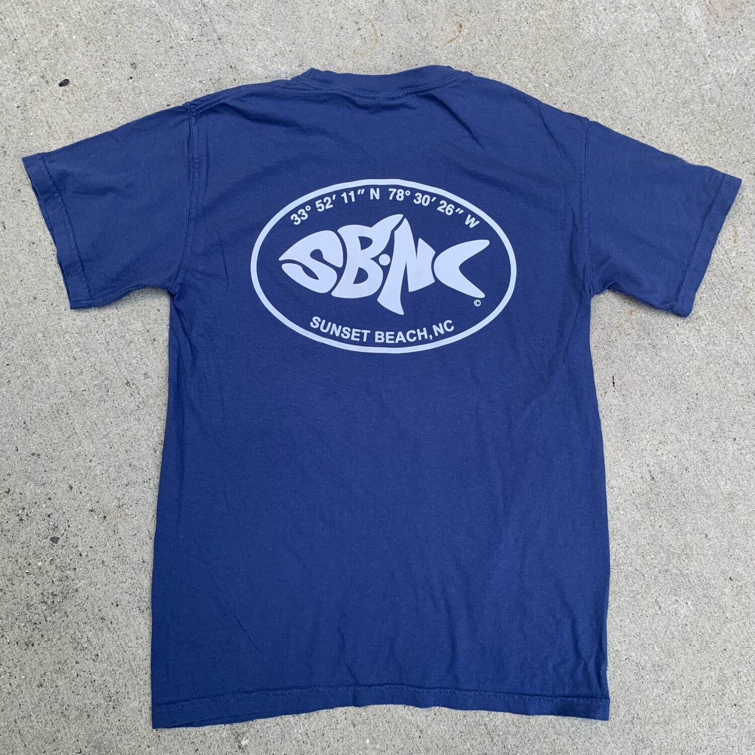SBNC FISH LATLONG OVAL CC TEE