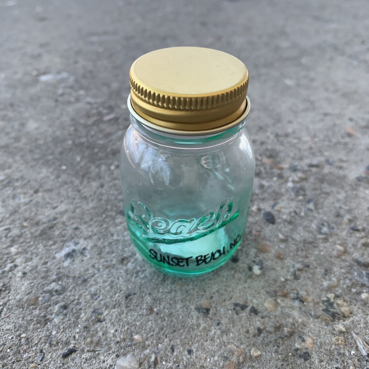 BALL GLASS JAR BEACH