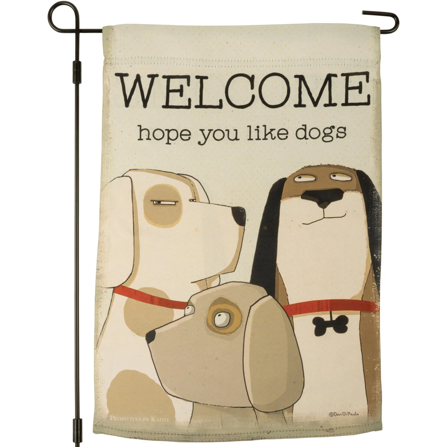 GARDEN FLAG LIKE DOGS