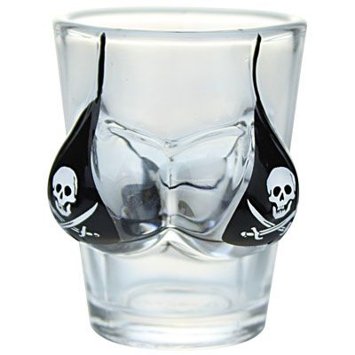 SHOTGLASS PIRATE BIKINI BUST 3D