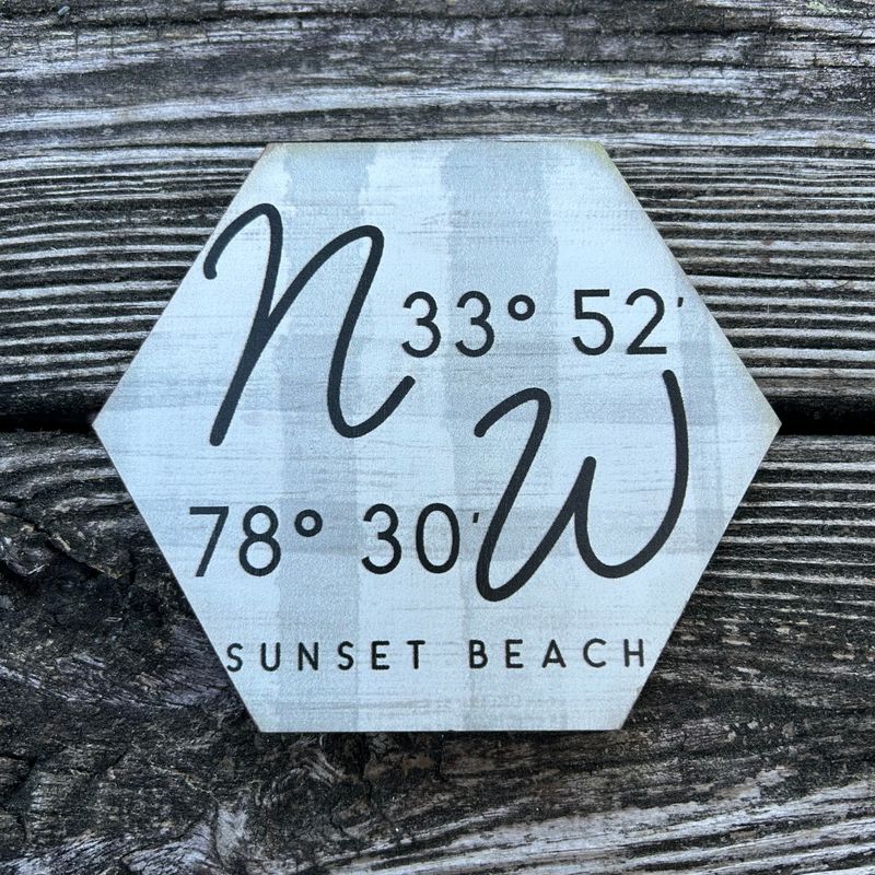 COASTER/MAGNET  PLAID COORDINATES