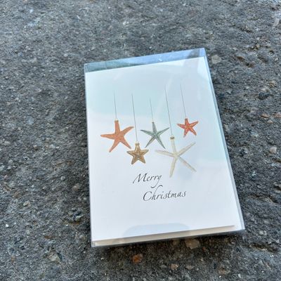 NOTECARD SET BEACHCOMBER XMAS
