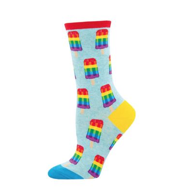 WOMENS SOCK GAY POPS BLUE