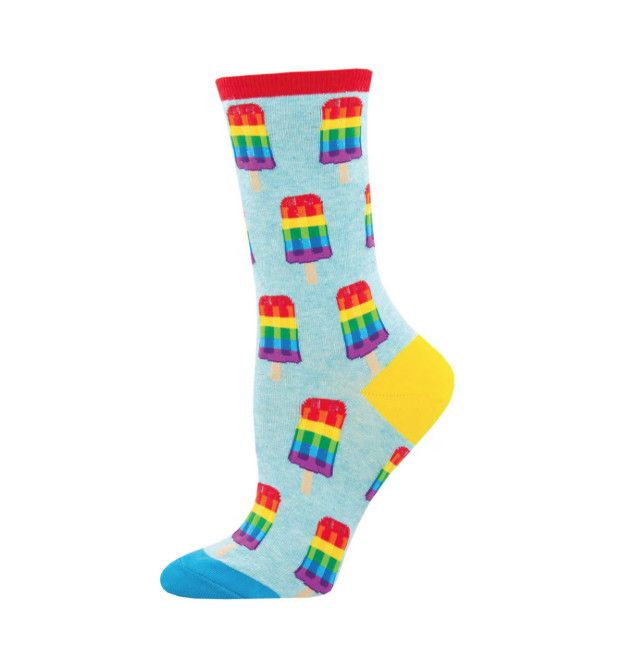 WOMENS SOCK GAY POPS BLUE