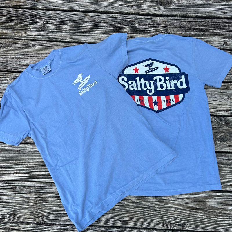 SALTY BIRD SHIELD TEE SALTY BIRD SHIELD TEE