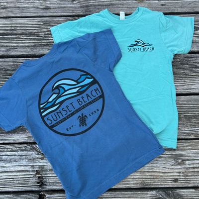 CRUMPLE WAVE TURTLE YOUTH TEE CRUMPLE WAVE TURTLE YOUTH TEE