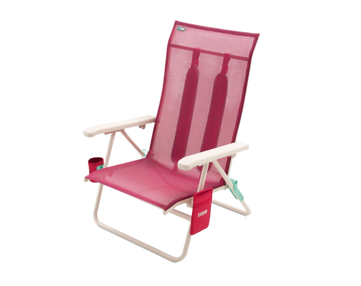 SHIBUMI (LOW-12") CHAIR (BERRY &amp; MINT)
