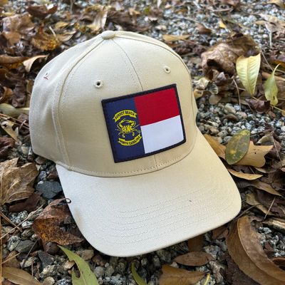 CAP SBNC CRAB NC FLAG PATCH CASUAL TWILL STONE R75