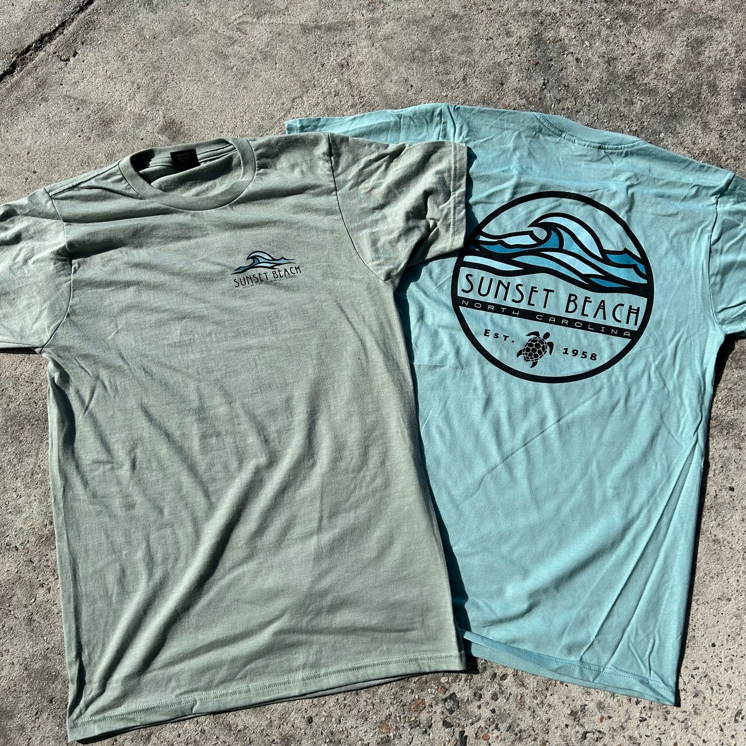 CRUMPLE WAVE TURTLE TEE