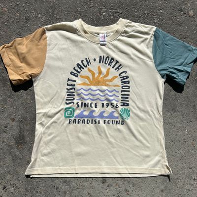 OHANA SUN WAVE COLOR BLOCK TEE