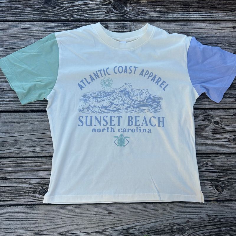 FOLKLORE WAVE COLOR BLOCK TEE