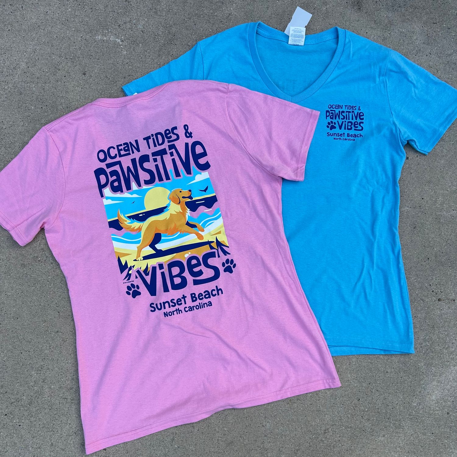 PAWSITIVE VIBES V-NECK TEE