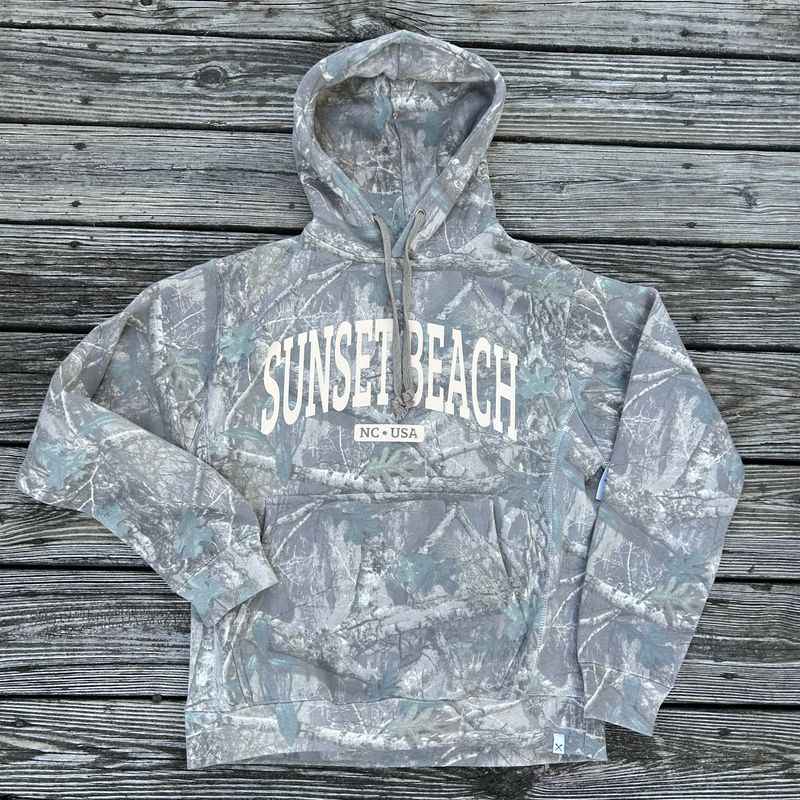 WOODSY CAMO COLLEGE WEAVE PO HOODIE