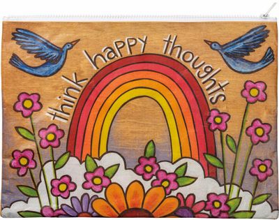 ZIPPER FOLDER HAPPY THOUGHTS ZIPPER FOLDER HAPPY THOUGHTS
