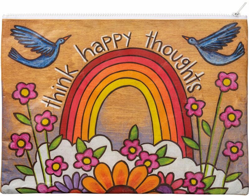 ZIPPER FOLDER HAPPY THOUGHTS