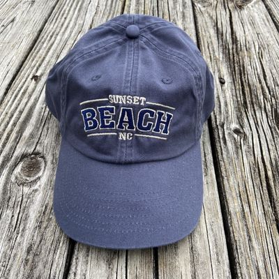 CAP BEACH ARCH VELCRO (WTH BLUE)