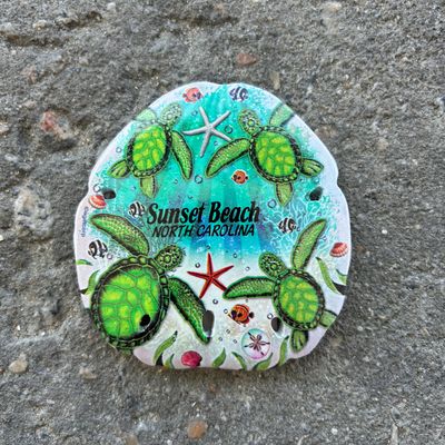 MAGNET SEA TURTLES 3" SAND DOLLAR MAGNET SEA TURTLES 3" SAND DOLLAR
