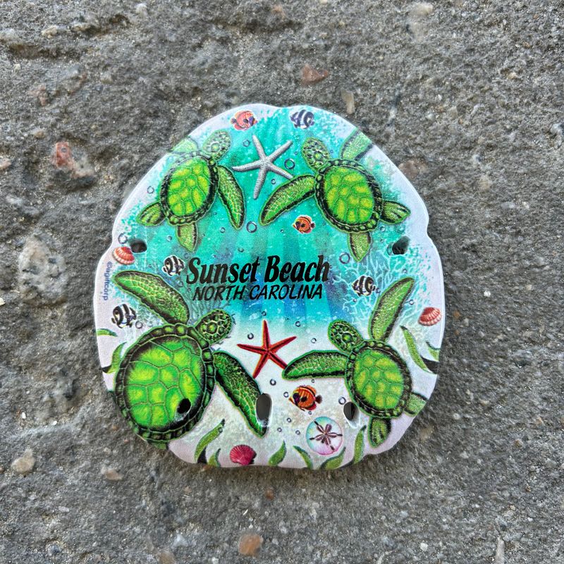 MAGNET SEA TURTLES 3" SAND DOLLAR