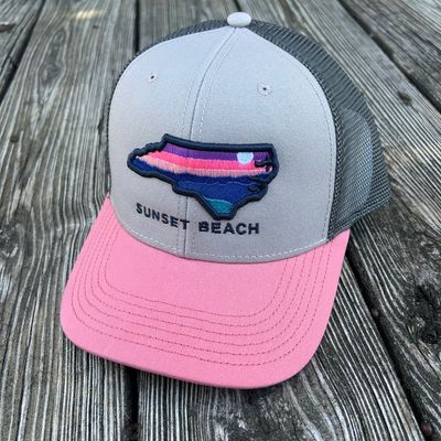 CAP NORTH CAROLINA HORIZONS MPS TRUCKER (LTGRAY/SALMON/DKGRAY)
