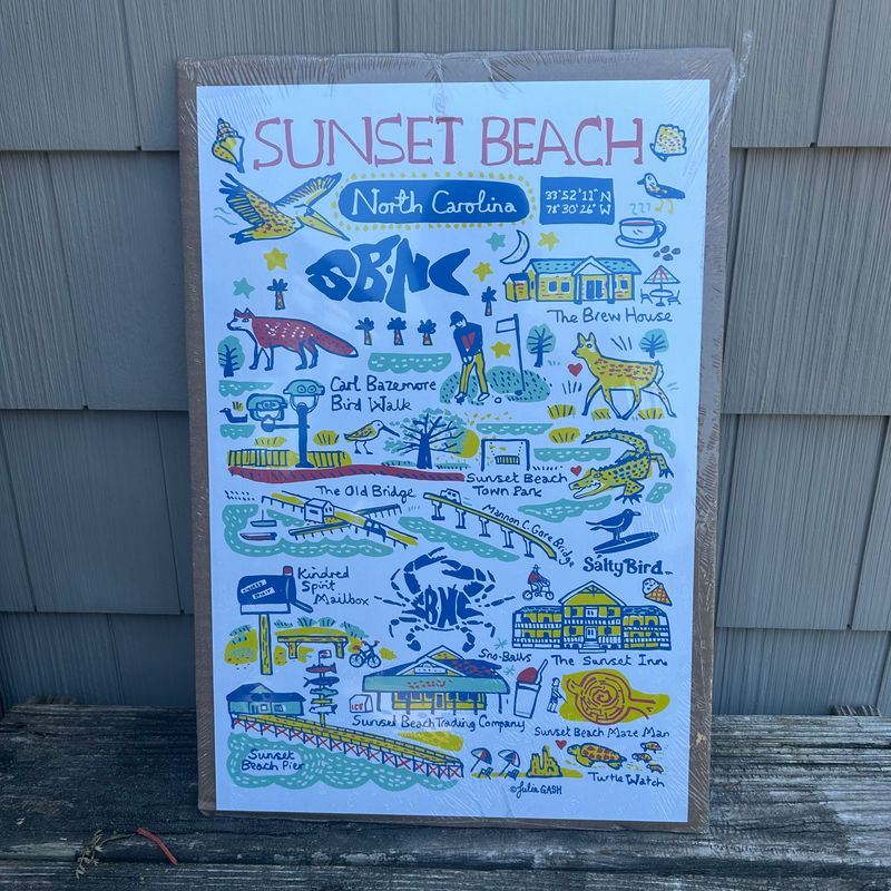 SUNSET DOODLES POSTER (12" x 18")