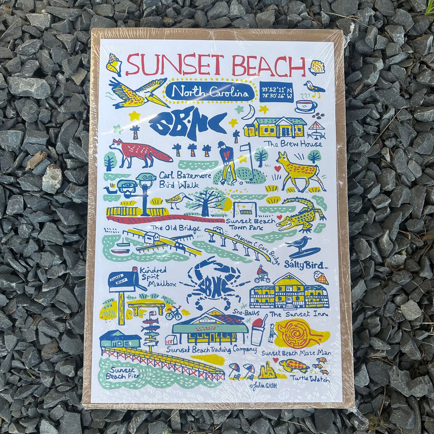 SUNSET DOODLES POSTER (12" x 18")