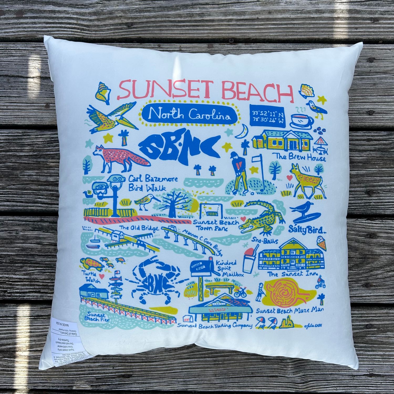 SUNSET DOODLES PILLOW