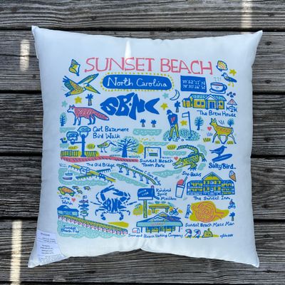SUNSET DOODLES PILLOW