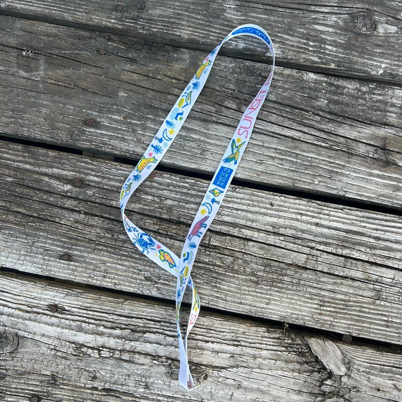 SUNSET DOODLES LANYARD