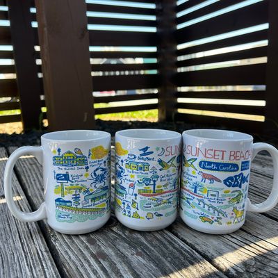 SUNSET DOODLES GRANDE MUG (15oz)
